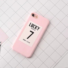 Load image into Gallery viewer, Fashion Letter PINK Lucky 7 Phone Case For iPhone X XS MAX XR