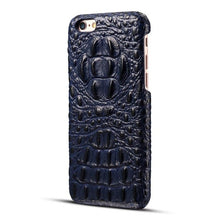 Load image into Gallery viewer, Crocodile Patterned Genuine Leather Case For iPhone 7 8 6 6s Plus